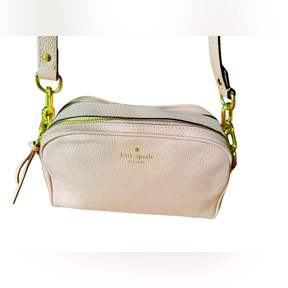 Kate Spade Pebble Leather Crossbody Bag in Tutu Pink - Picture 6 of 12